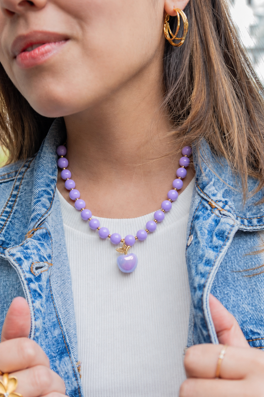 Collar Chicle Manzana