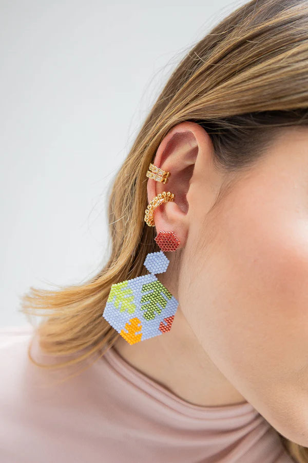 Aretes Celeste Algas